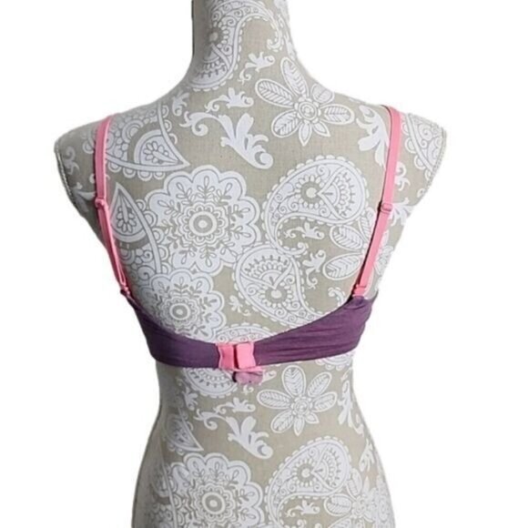 Victoria's Secret Bra Uplift Semi Demi/Demi Buste Purple Pink Women's 32D - Picture 3 of 6
